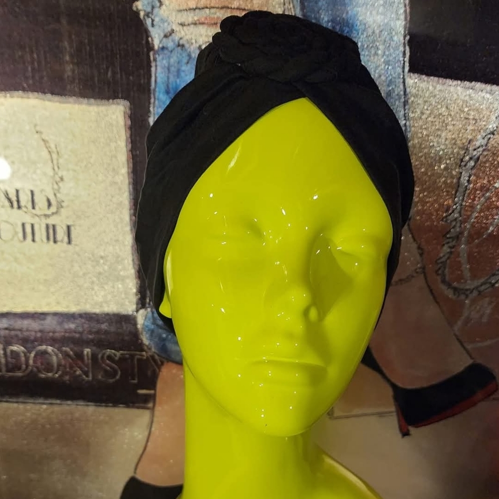 Black Turban Headwrap